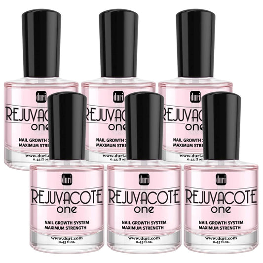 duri Rejuvacote 1 Original Maximum Strength Nail Growth System Base, Top Coat - Nails Hardening, Repair, Chipping, Strengthen, Breaking and Brittle Treatment (Pack of 6)-Velvo Beauty