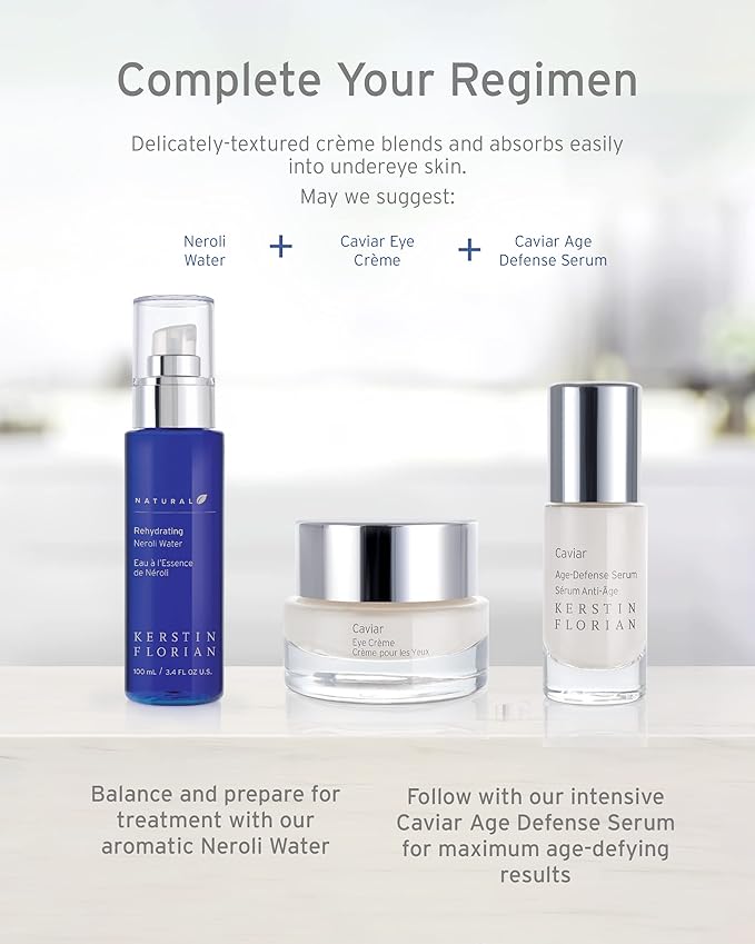 Kerstin Florian Caviar Eye Crème, For Anti-Aging, Puffiness and Dark Circles .5 fl oz-Velvo Beauty