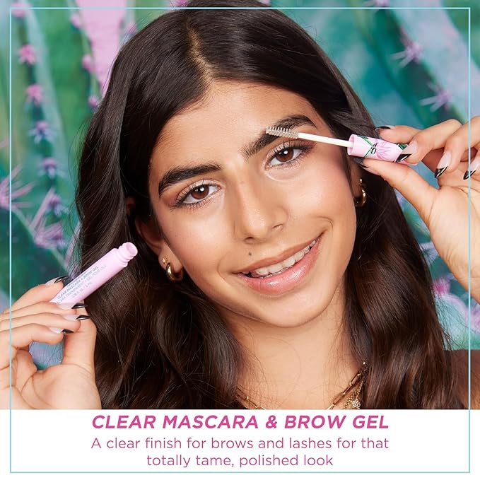 Petite 'n Pretty New Makeup Set - Featherlight Clear Mascara & Brow Gel, Glo$$ Balm, Cloud Mine Backpack, Biodegradable Blotting Sheets + Makeup Bag for Kids, Tweens and Teens-Velvo Beauty