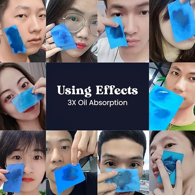 ROSELYNBOUTIQUE Oil Blotting Sheets for Face - 100 Organic Premium Flexible Silky Blotting Sheets Instant Oil-Absorbing Remove Excess Oil & Shine Oil Control Films-Velvo Beauty