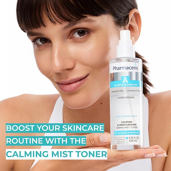 Calming Mist Toner, Soothing & Hydrating Face Mist for Sensitive & Allergy-Prone Complexion; Restores pH, Refreshes & Supports Skin’s Barrier & Microbiome Puri-SENSILIQUE, 6.76 fl oz-Velvo Beauty