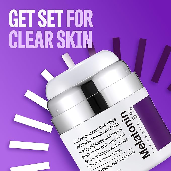 Time Return Melatonin Cream | Face Hydrating Cream & Face Moisturizer for Dry Skin | Relaxing Face Cream for Women & Men | Melatonin Face Cream for Resilient Skin, 1.76 oz-Velvo Beauty