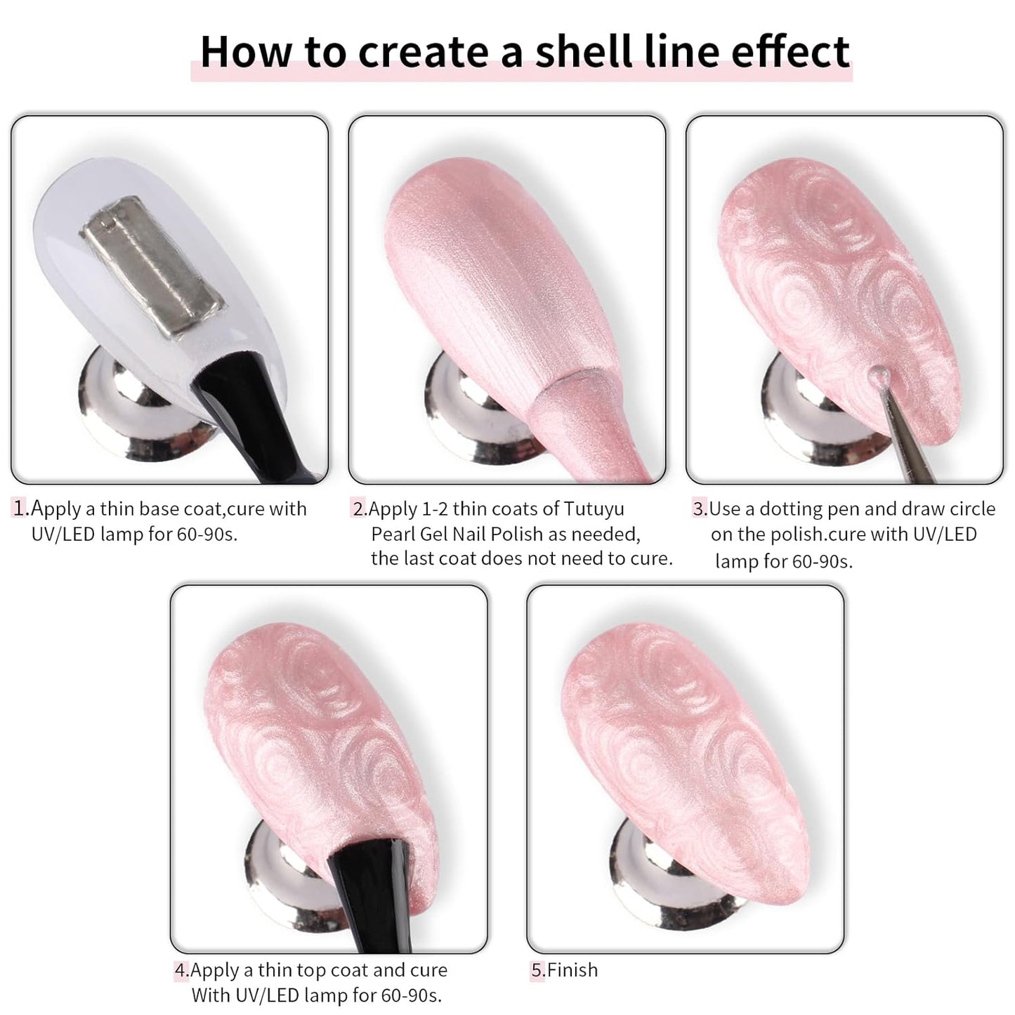 White Pearl Gel Nail Polish - 0.51 fl oz Pearl White Shimmer Gel Polish for Manicure Salon or DIY Nail Art At Home - GP0029-Velvo Beauty