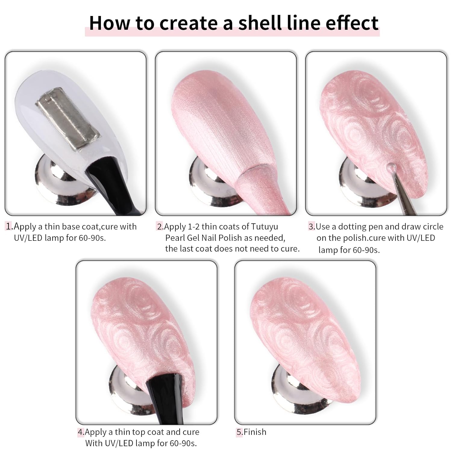 White Pearl Gel Nail Polish - 0.51 fl oz Pearl White Shimmer Gel Polish for Manicure Salon or DIY Nail Art At Home - GP0029-Velvo Beauty