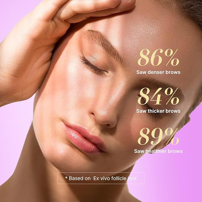 VieBeauti Eyebrow Growth Serum: Eyebrow Serum to Grow Brows with Advanced Formula to Boost Longer Fuller and Thicker Looking Eyebrows 3mL-Velvo Beauty