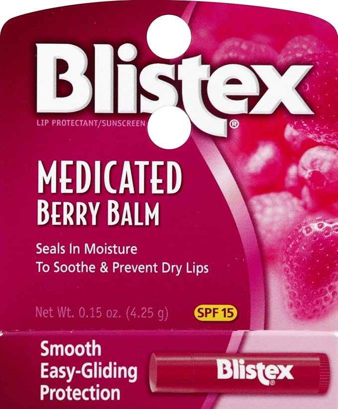 Blistex Medicated Lip Balm, Berry, .15-Ounce Tubes (Pack of 24) (83134)-Velvo Beauty