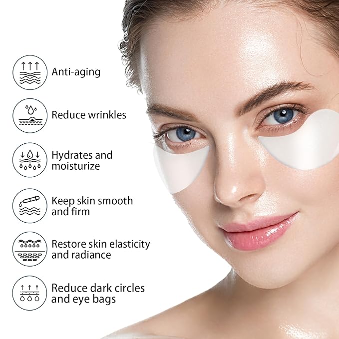 Advanced Snail Hydrogel Eye Patch 60 Patches, Gel Serum Mask, Undereye Treament, Fine Lined, Puffy Eyes, Refresh, Hydrate, Paraben free, Phthalates free, Skincare-Velvo Beauty