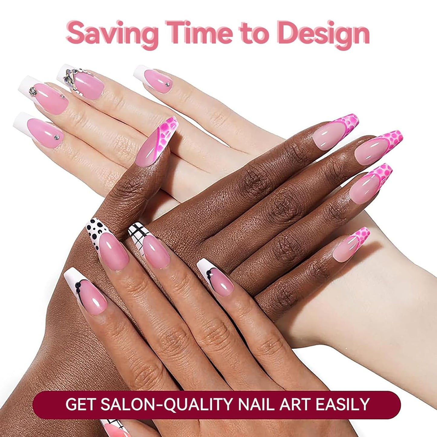 BORN PRETTY Stamping Temeplates Set,Butterfly Necklace Leopard Print Theme Nail Image Plates Nail Art Stamping Plate Manicuring DIY Printing Tools 4PCS-Velvo Beauty