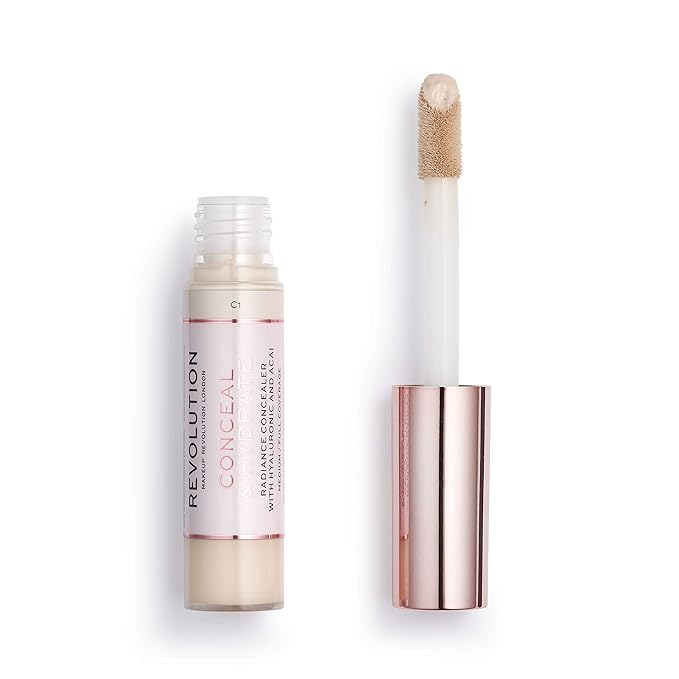 Revolution Conceal & Hydrate Concealer (C1)-Velvo Beauty
