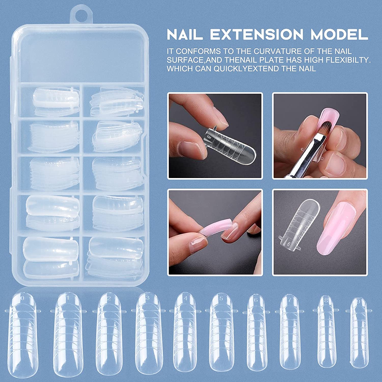 Morovan Nail Slip Solution Kit: 2.5 OZ Anti‑Stick Gel Liquid for PolyGel Nails with Dual‑Ended Brush & Nail Forms Ideal Easy Spread for Beginners-Velvo Beauty