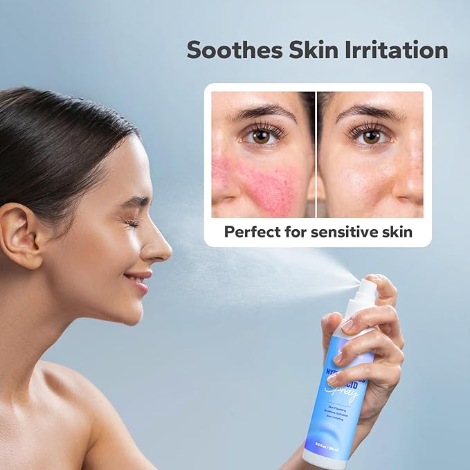 Hypochlorous Acid Spray (8.45 Fl Oz), Facial Spray for Skin Cleansing & Soothing, Hypoallergenic HOCL Sprays for Face & Eyes, All-Purpose Cleaner for Sensitive Skin Care-Velvo Beauty