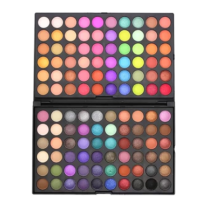 120 Colors Highly Pigmented Eye Makeup Palette,Spotlight Eyeshadow Palette Natural Colors Make Up Eye Shadows Long Lasting Waterproof Eye Shadow Cosmetics Gift Kit-Velvo Beauty