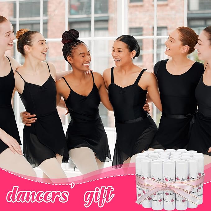 24 Pack Dance Theme Ballet Lip Balms Bulk Moisturizing Lip Balms Back To School Gift Ballet Gifts Lip Balm Christmas Thanksgiving Day Dance Party Thanks Gift for Dancer Girl Woman-Velvo Beauty