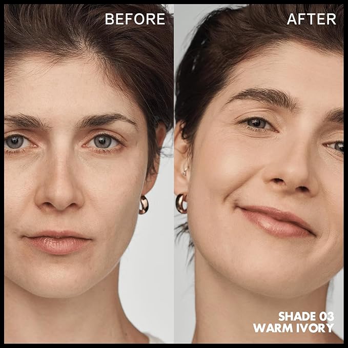 FOCALLURE 2 Pcs Liquid Foundation, Skin Evolution Foundation + Concealer, Full Coverage Foundation Makeup, Durable, Waterproof, Oil-Control, Hides Wrinkles & Lines, Warm Ivory-Velvo Beauty