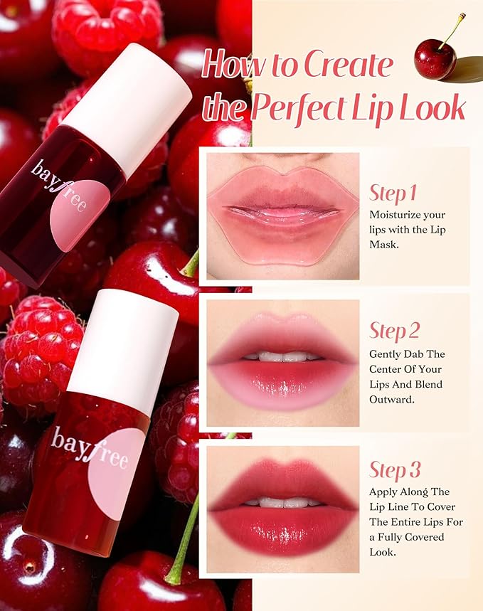 Lip Tint Stain Set, Lip Stain Long Lasting Lightweight Waterproof, Transfer-Proof, Non-sticky, Lip Makeup Matte Finish-Velvo Beauty