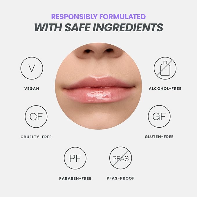 Wonderskin Lip Oil Rehab Serum - Tinted Lip Oil, Hydrating, Moisturizing, and Non-Sticky Coral Pink Tint Serum for Dry Lips (Lover)-Velvo Beauty