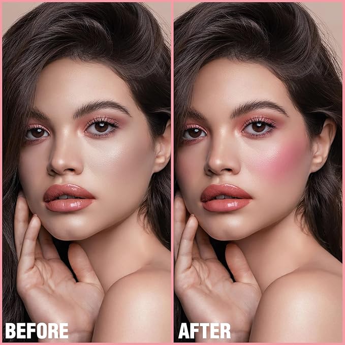 FOCALLURE Cream Blush Makeup,Buildable Blush Stick for Cheeks,Matte and Dewy Finish,Long Wearing,Easy Application,Lightweight Multi Stick,BABY PINK-Velvo Beauty