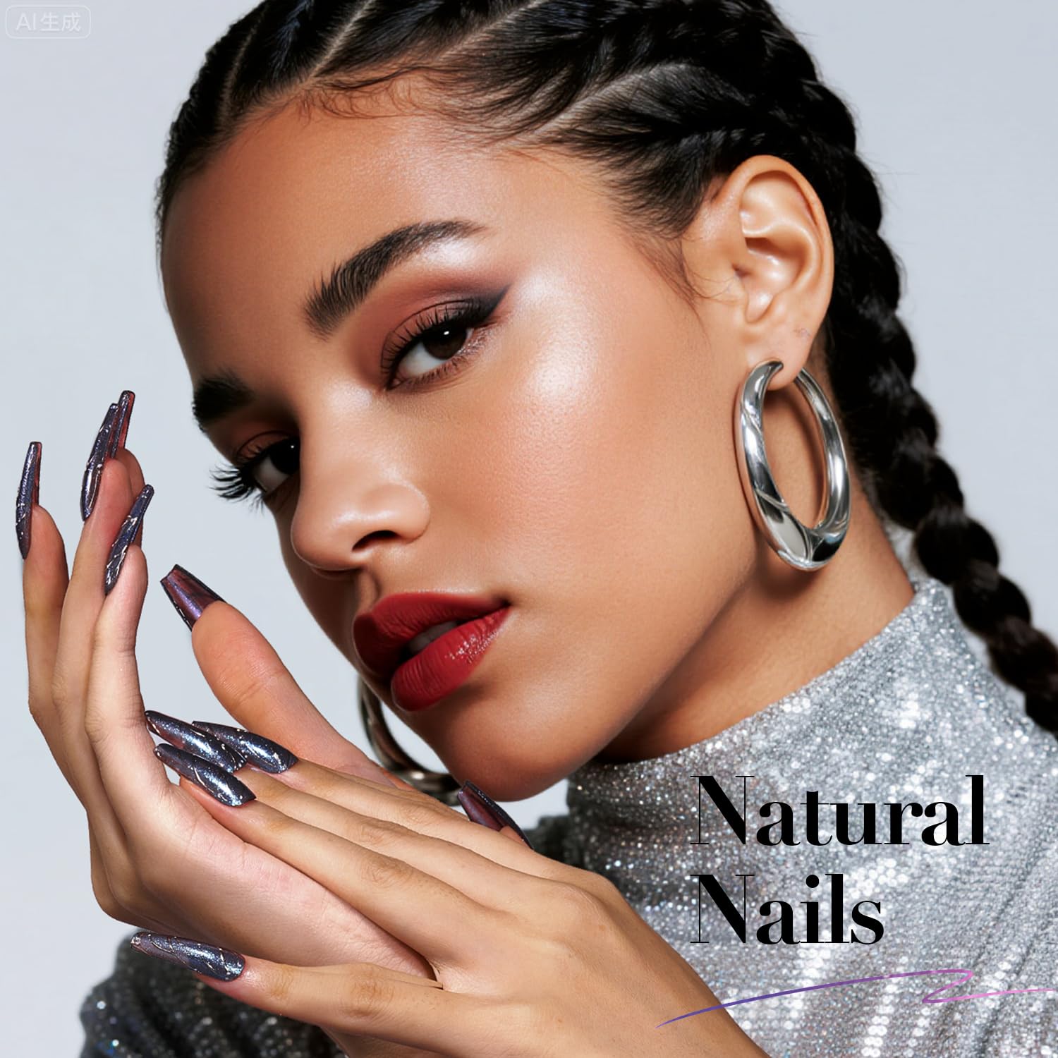 AZUREBEAUTY Holographic Nail Polish Set: 4 Colors Quick Dry Purple Pink Chameleon Fall Winter Natural Fingernail with Top Coat DIY Salon Gift for Women-Velvo Beauty