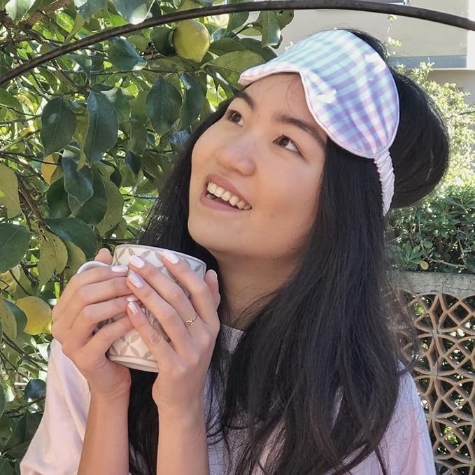 SMUG Satin Sleep Mask & Eye Mask | Deep Dream Sleep Masks for Women & Men | Soft Sleeping Eye Mask to Nourish Skin, & Reduce Dark Circles | Eye Sleep Mask to Block Out Light | Candy Shop-Velvo Beauty