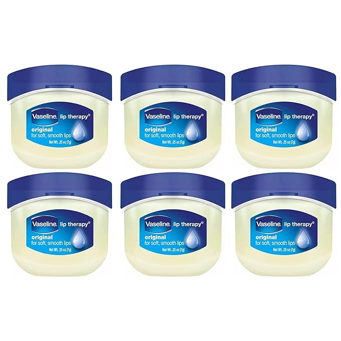 Vaseline Lip Therapy, Original 0.25 oz (Pack of 6)-Velvo Beauty