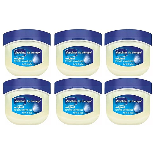 Vaseline Lip Therapy, Original 0.25 oz (Pack of 6)-Velvo Beauty