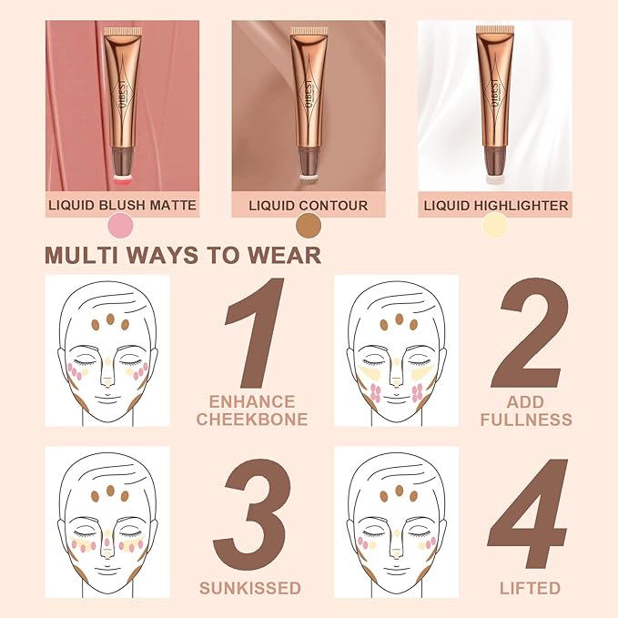Mysense Liquid Highlighter Beauty Wand,Highlight Bronzer Stick with Sponge Tip,Silky Cream Glowing Face Highlighter Shimmer Finish,Lightweight Face Illuminator Makeup,#04 Highlighter-Pearl White-Velvo Beauty