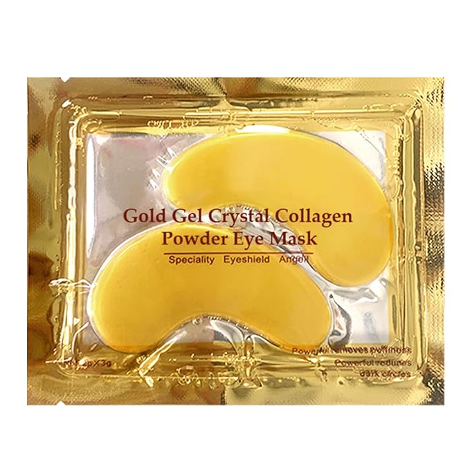 Under Eye Patches - 30 Pairs 24K Gold Moisturizing Under Eye Mask, Anti Aging Collagen Eye Masks Skincare Eye Patches for Puffy Eyes and Dark Circles, Gold-Velvo Beauty