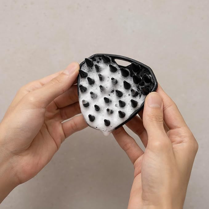 MANSCAPED® The Scalp Buffer Men’s Silicone Head Scrubber – Premium Cleansing & Exfoliating Hair Brush, Ergonomic Handheld Design for Gentle Scalp Massage (1-Pack)-Velvo Beauty