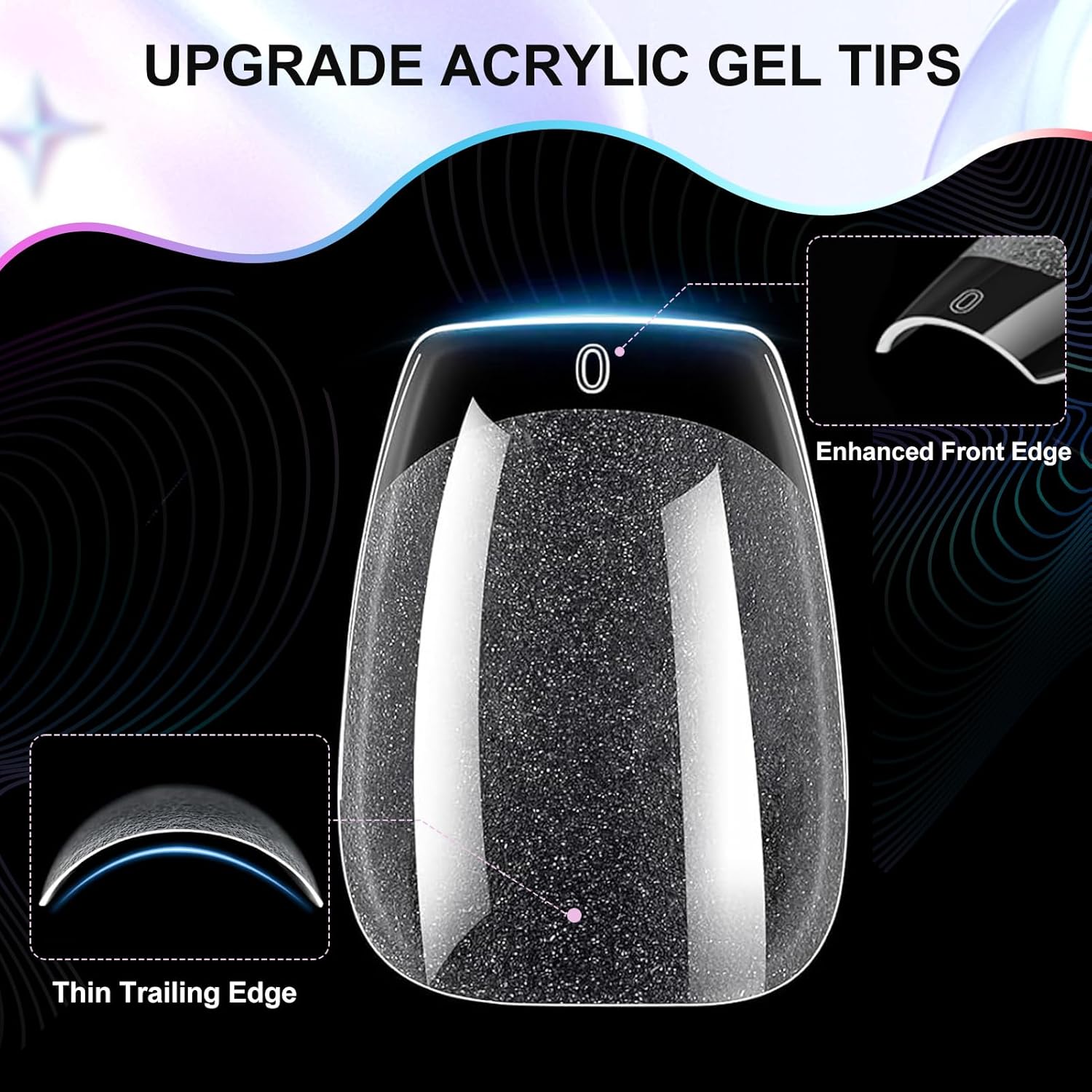 Extra Short Coffin Nail Tips, 240Pcs Soft Gel Nails, Half Matte Full Cover False Nail Tips for Nail Extension, Manicure, Home DIY, Salon, 12 Sizes, Pre-Shaped Acrylic Gelly Nails-Velvo Beauty