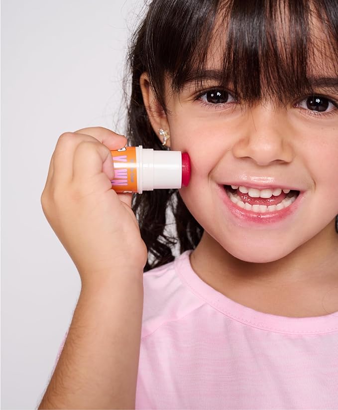 Makeup & Skincare for Kids Backpack Essentials Kit | Made in the USA | Tinted Lip Balm and Face Multi-Stick, and Universal Body Balm Stick | Non-Toxic, Gentle Ingredeints | For Kids 3+-Velvo Beauty