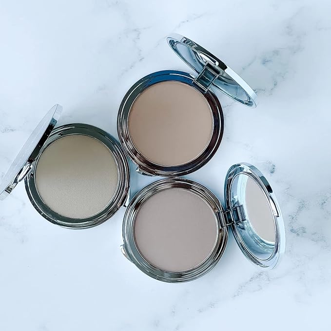 La Bella Donna Compressed Mineral Foundation - Amber, 12 oz Pressed Powder Makeup for All Skin Tones, Long Lasting Full Coverage Sun Kissed Tan-Velvo Beauty