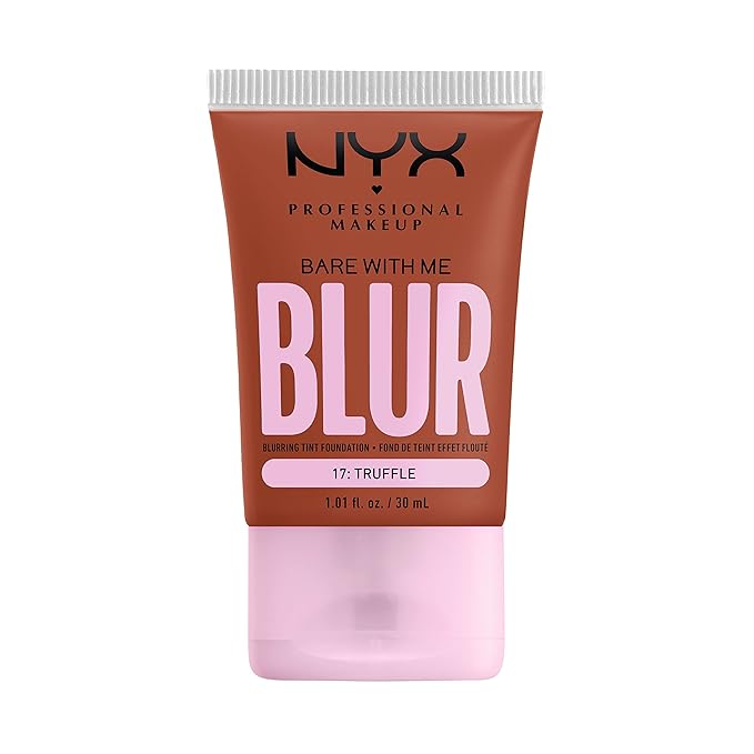 NYX PROFESSIONAL MAKEUP Bare With Me Blur Skin Tint Foundation Make Up with Matcha, Glycerin & Niacinamide - Truffle-Velvo Beauty
