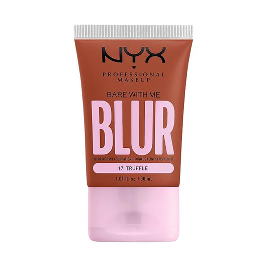 NYX PROFESSIONAL MAKEUP Bare With Me Blur Skin Tint Foundation Make Up with Matcha, Glycerin & Niacinamide - Truffle-Velvo Beauty