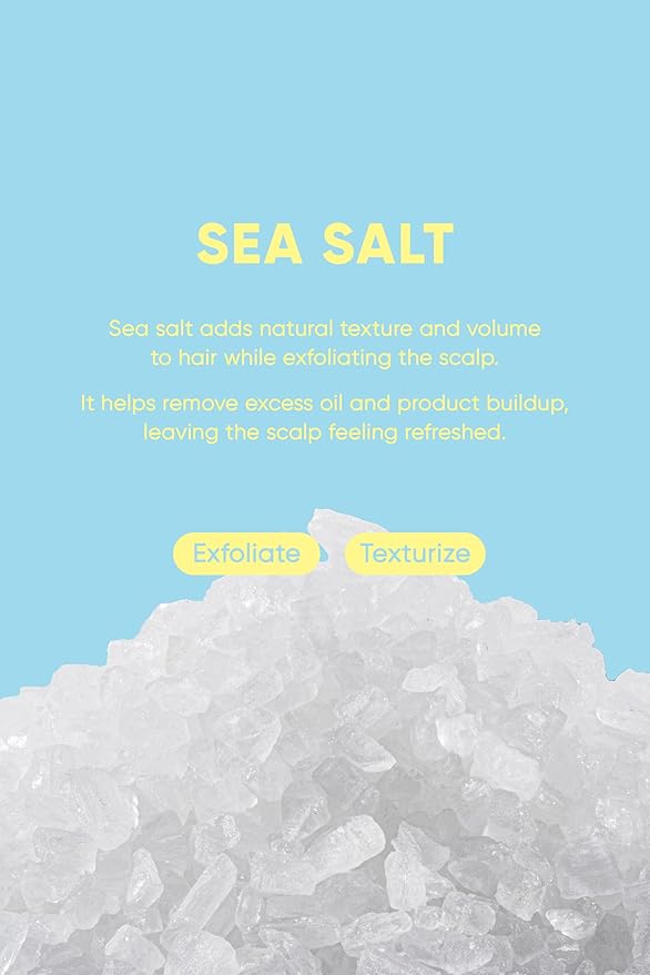Sea Salt Shampoo Bar 2.0 - Hydrating & Moisturizing Natural Hair Soap for Volume & Scalp Nourishment - Solid Shampoo for All Hair Types (120g, 4.23oz)-Velvo Beauty