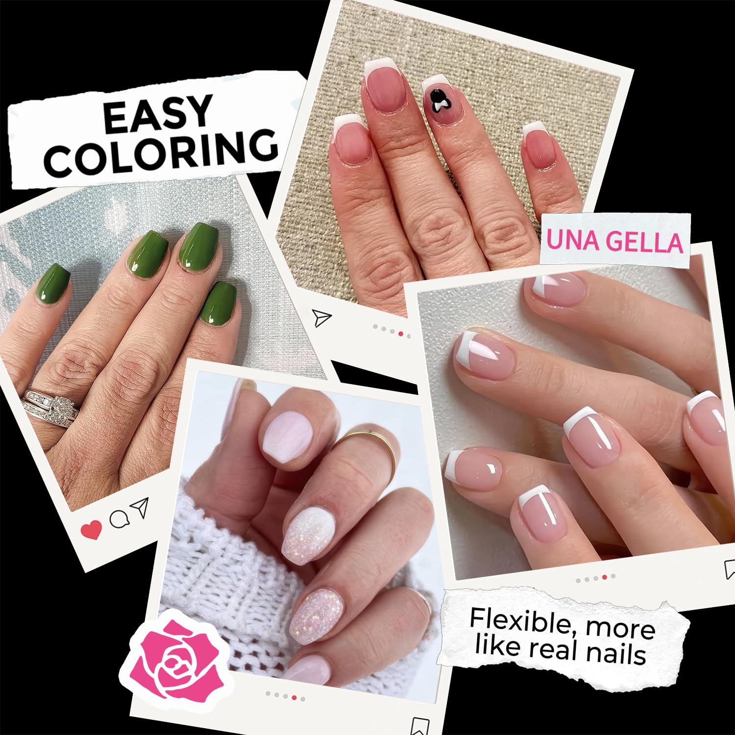 UNA GELLA Extra Short Coffin Nail Tips: XS 216pcs Pre-shape Press on Nails Extra Short Coffin Gel Tips Full Cover Acrylic Fake False Nails Extension 12 Sizes Gelly Tips-Velvo Beauty