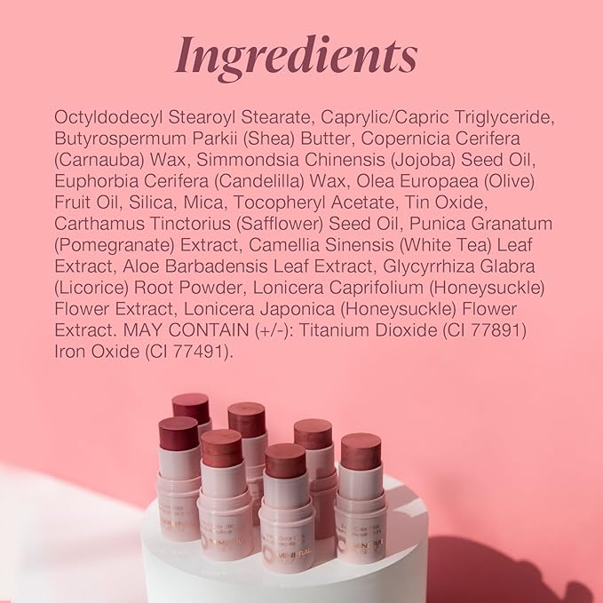 Mineral Fusion 3-in-1 Color Stick, Instant Color Pop and Blush for Cheeks, Creamy Lightweight Formula, Multi-Use Eye, Face, and Lip Makeup, Magnetic-Velvo Beauty