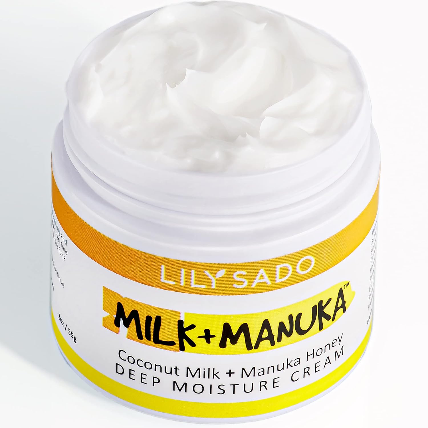 LILY SADO MILK+MANUKA™ Coconut Milk and Manuka Honey Natural Face Moisturizer - Non Greasy Organic Facial Cream with Cocoa Butter and Gotu Kola - Amazing Anti-aging Formula-Velvo Beauty