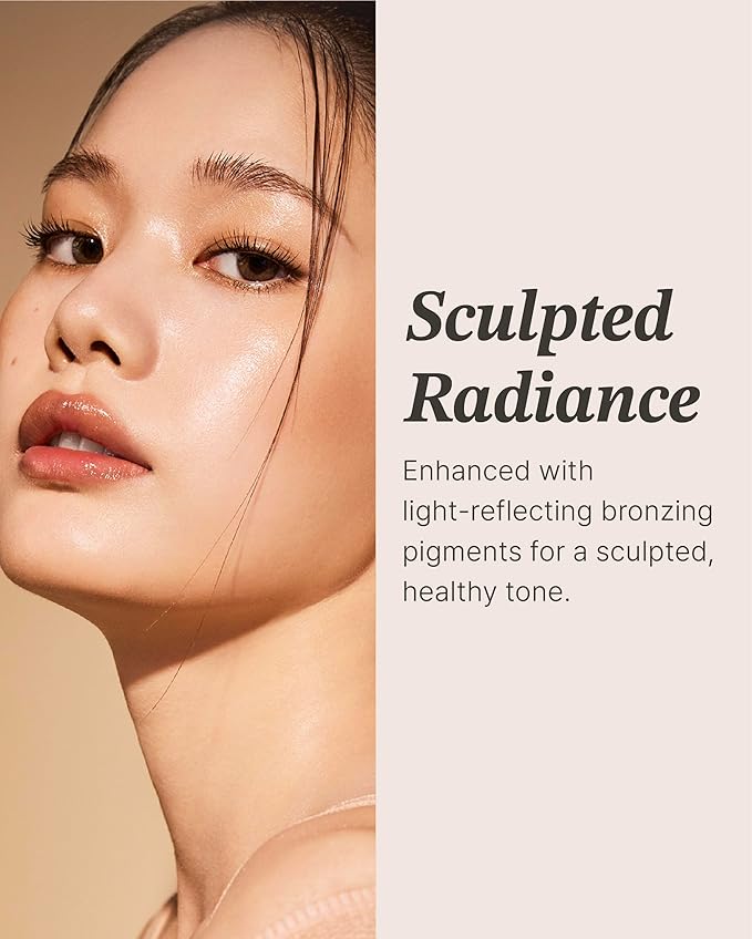 Glint Sheer Bronzer Stick (Caramel, 0.24oz) - Creamy Buildable, Blendable Formula for Natural Contour, Long-Lasting, Smooth, Versatile Use. Korean Makeup. Nose, Face, Cheeks.-Velvo Beauty