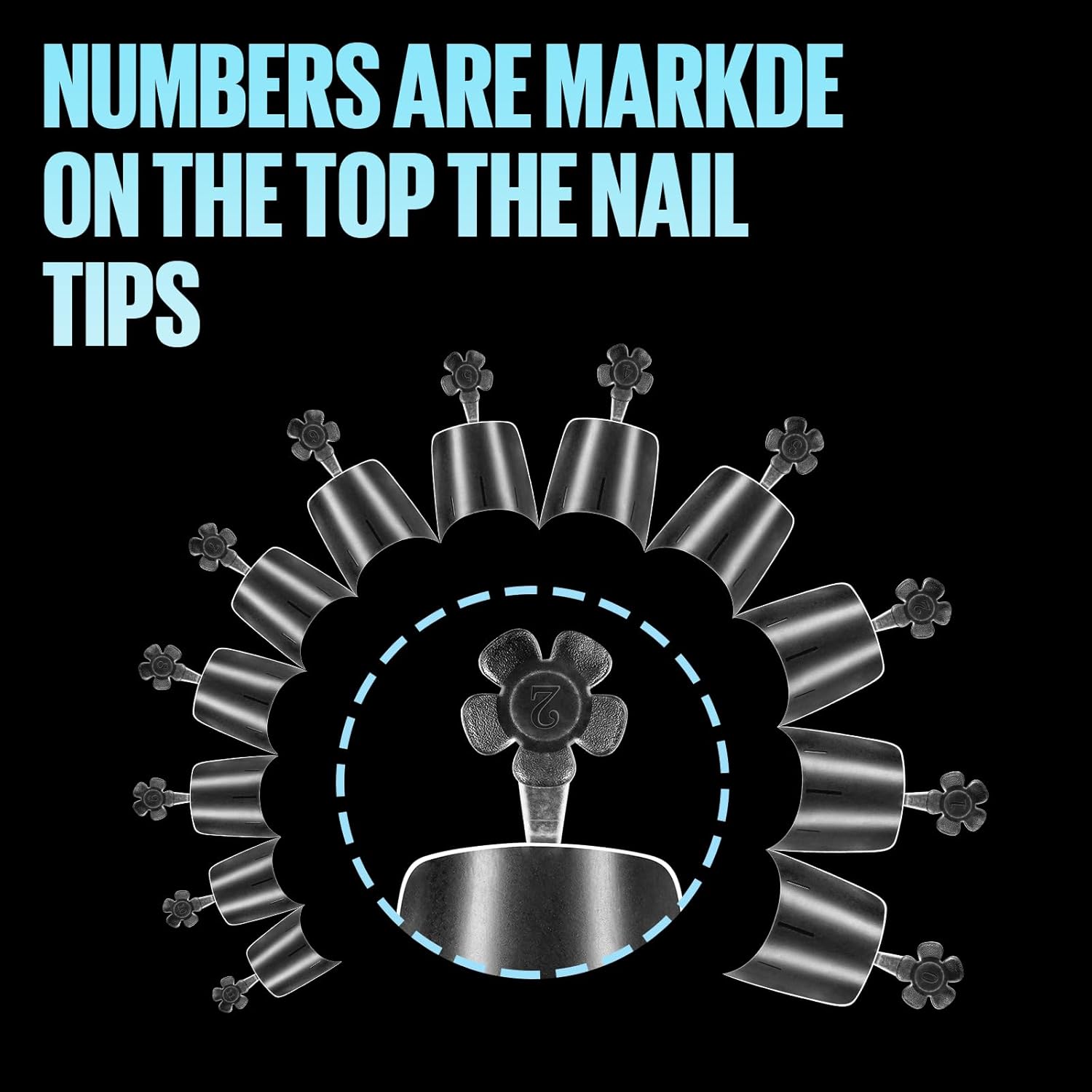 TOMICCA Short Squoval Nail Tips, 240Pcs Acrylic Half Cover Tips, 12 Sizes No C Curve Full Matte Gel Nail Tips, Nail Extension Tips for Beginner and Professional-Velvo Beauty