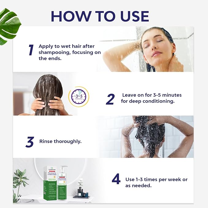 Folliculitis Itch Relief Conditioner: Tea Tree Oil & Moroccan Argan Oil - Deep Hydration & Repair - Nourishes, Smooths, Restores Shine - Safe for Dry or Damaged Hair-11.84 oz-Velvo Beauty