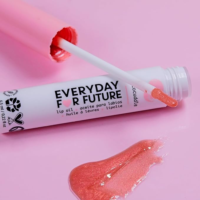 Coconut Lip Oil | Pearl Pink Lip Treatment with Coconut Oil | Moistuizing Lip Oil | Vegan & Cruelty Free Lip Oil | 99% Natural Lip Oil | Coco Loco 5 ml (Pearl Pink)-Velvo Beauty