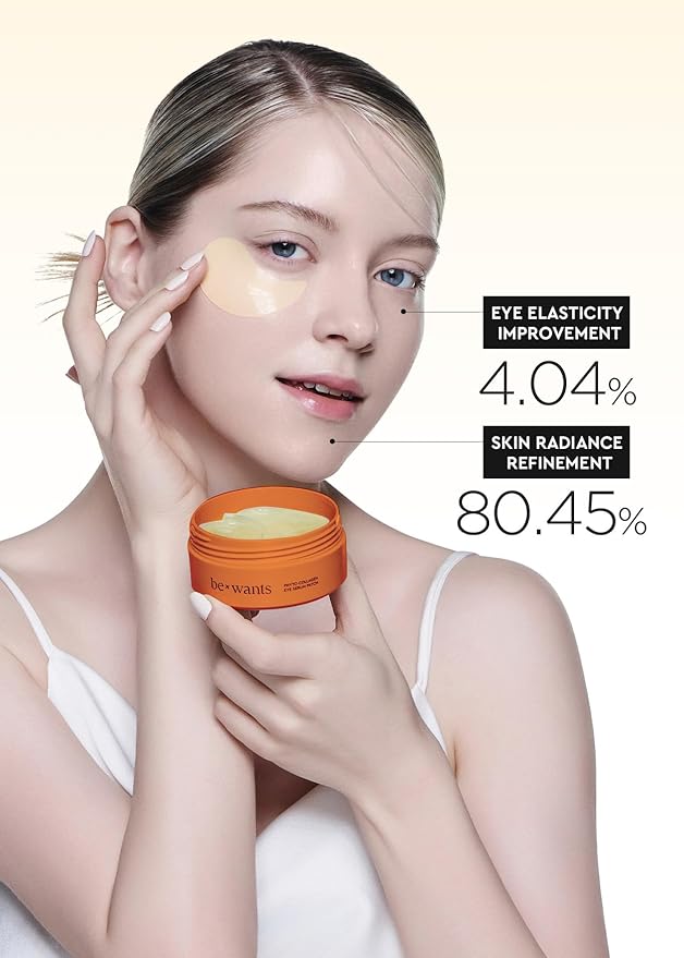 Bewants Hydrogel Eye Patches with Deep Toning Glutathione, 60 Patches, Under Eye Masks for Brightening and Radiance, Caffeine & Niacinamide patches, Korean Skincare-Velvo Beauty