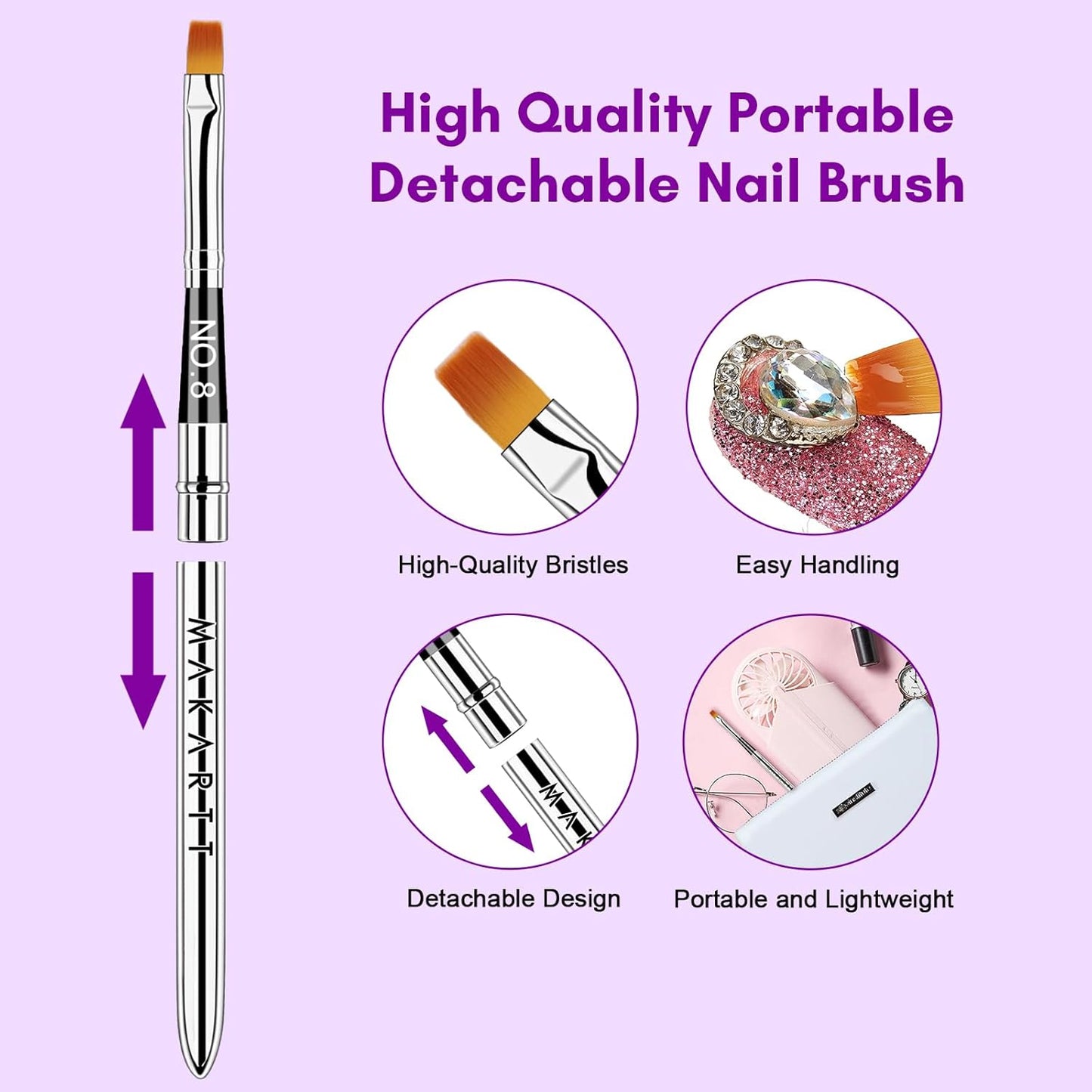 Makartt Rhinestone Glue for Nails, 15ml Clear Nail Gem Adhesive with Brush Kit for 3D DIY Decorations, Super Strong Bling Gel for Jewelry Diamonds-Velvo Beauty