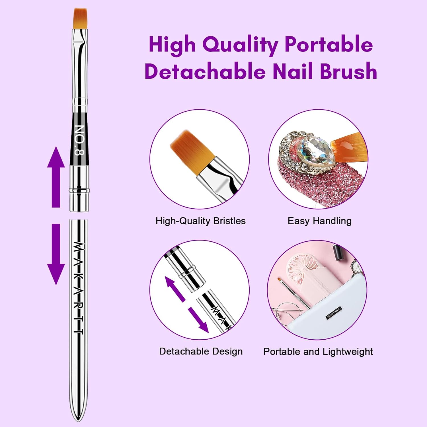 Makartt Rhinestone Glue for Nails, 15ml Clear Nail Gem Adhesive with Brush Kit for 3D DIY Decorations, Super Strong Bling Gel for Jewelry Diamonds-Velvo Beauty