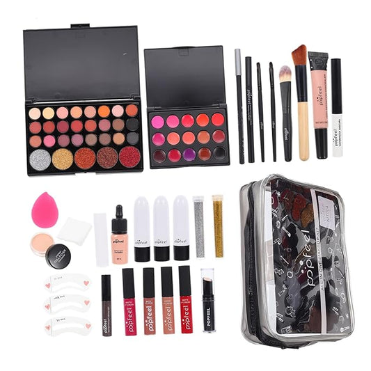 1 Set women's makeup set Eyebrow Pencil All-in-one Makeup Kit Makeup Multi- Makeup Kit Professional Foundation Cosmetics Supplies One-piece student mascara-Velvo Beauty