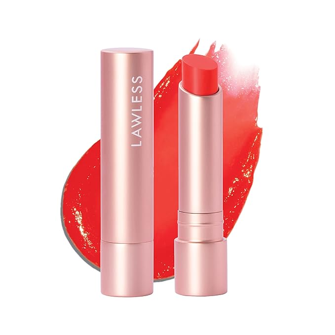 LAWLESS Forget the Filler Lip Plumping Line Smoothing Tinted Balm, Cherry Vanilla, Red, 0.09 Ounce-Velvo Beauty