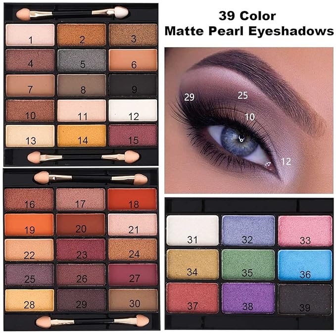 M 58 Color Professional Makeup pallet, Makeup Kit for Women Full Kit, All In One Makeup Kit Set, Makeup Gift Set for women girls (331N)-Velvo Beauty