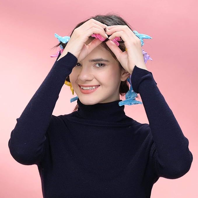 Aimin Hair Heatless Curlers, Soft Hair Curlers To Sleep In, Overnight Heatless Curls For Long Hair, No Heat Foam Curlers, Satin Sponge Rollers For Hair (40 pcs, light colour) …-Velvo Beauty