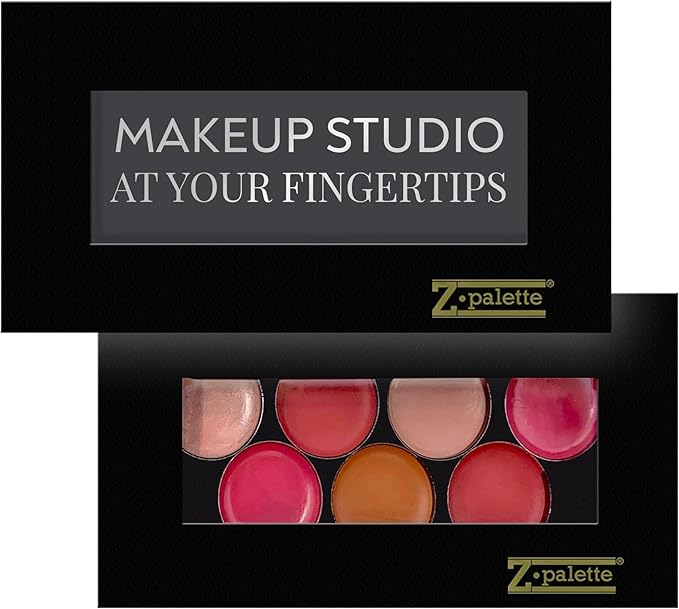 Mini Magnetic Makeup Palette, Empty Magnetic Palette, Universal Magnet makeup palette for Eyeshadows, Powders, Customizable Beauty Organizer with Clear Window-Velvo Beauty