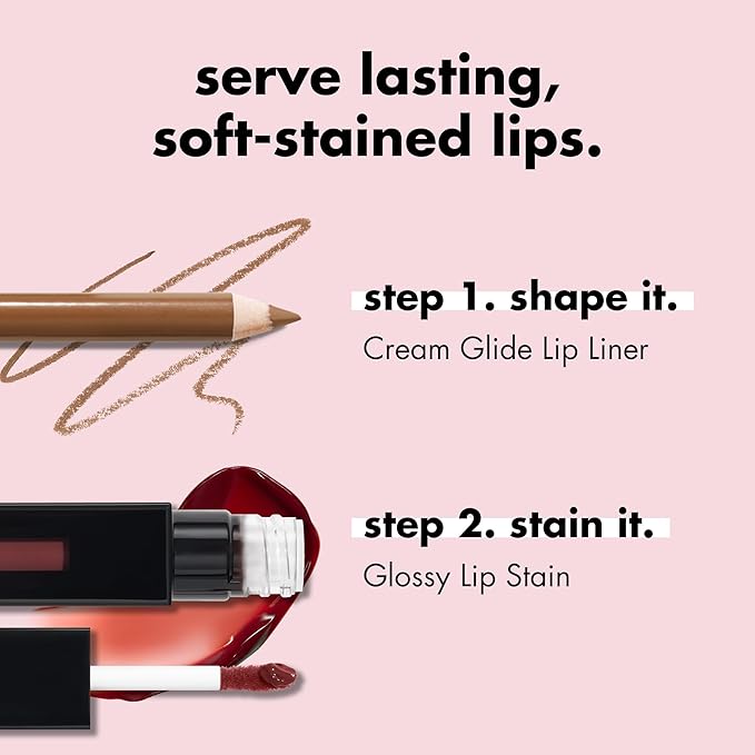 e.l.f. Glossy Lip Stain, Long-Lasting, Lightweight Lip Stain For A Sheer Pop Of Color & Subtle Gloss Finish, Vegan & Cruelty-Free, Rosa Rizzin'-Velvo Beauty